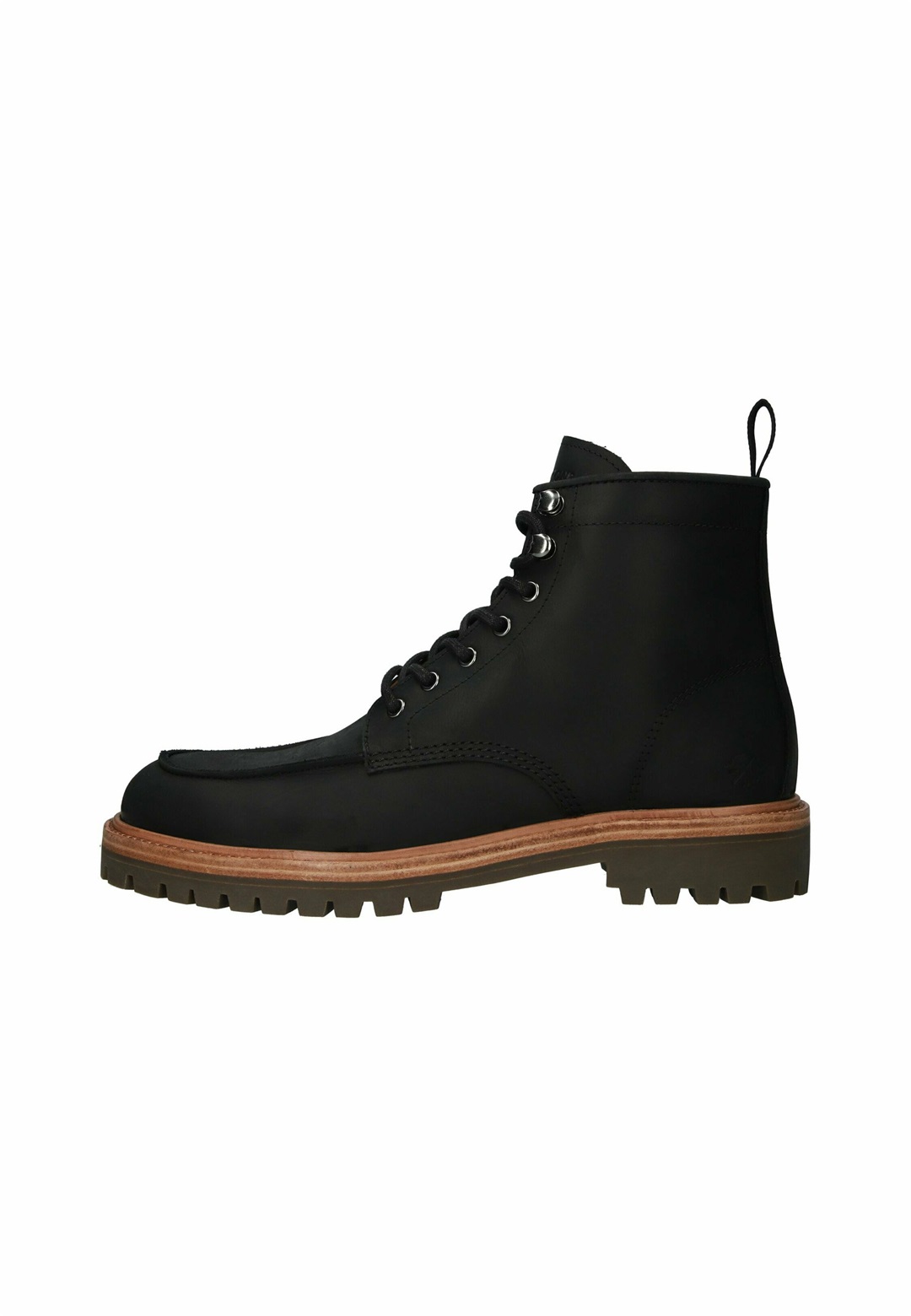 Blackstone Schnürstiefelette - black/schwarz
