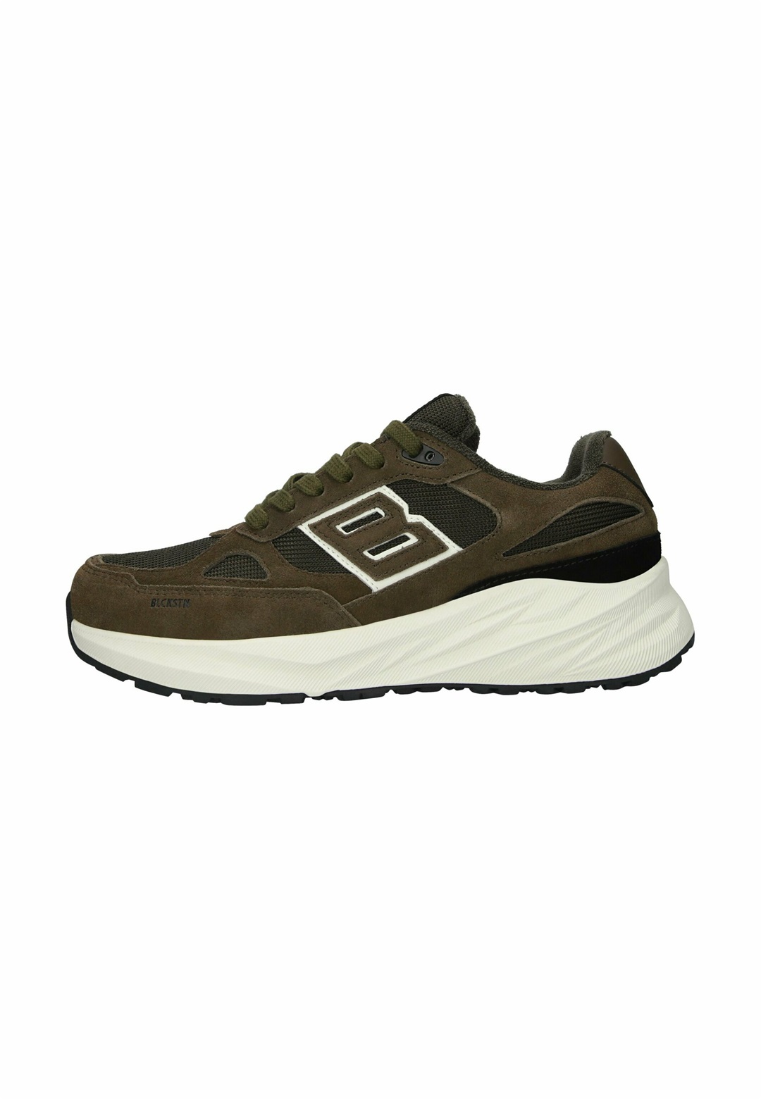 Blackstone Sneaker low - crocodile/dunkelgrün