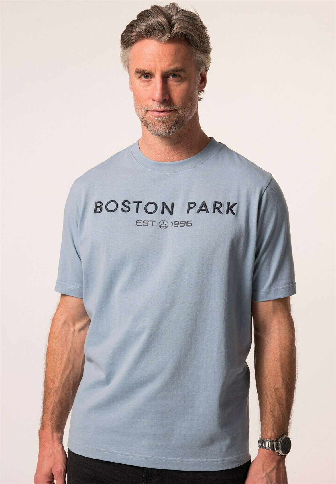 BOSTON PARK HALBARM KLEINER STICK - T-Shirt print - pigeon blue/blau