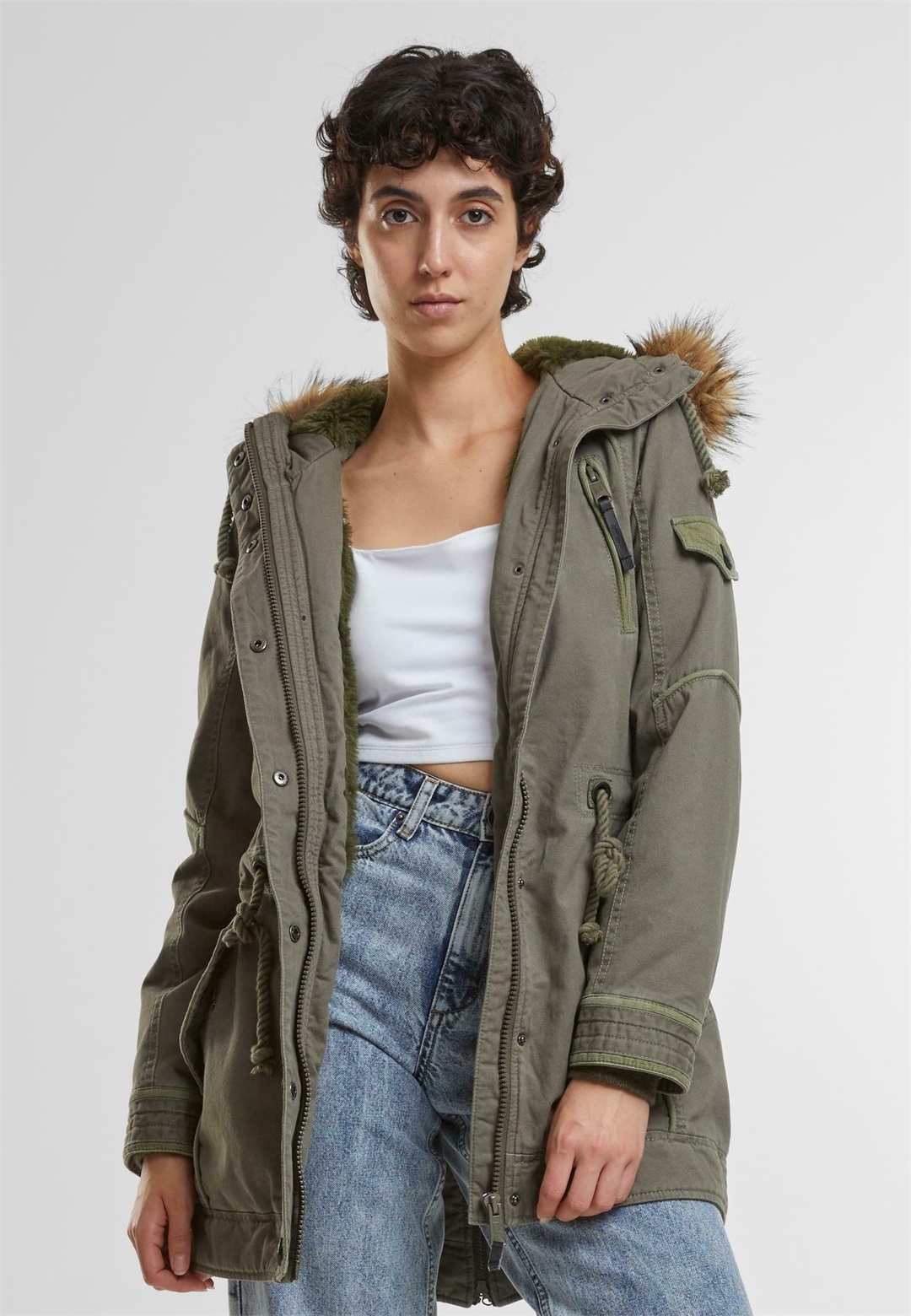Brandit EMMA - Wintermantel - olive/oliv