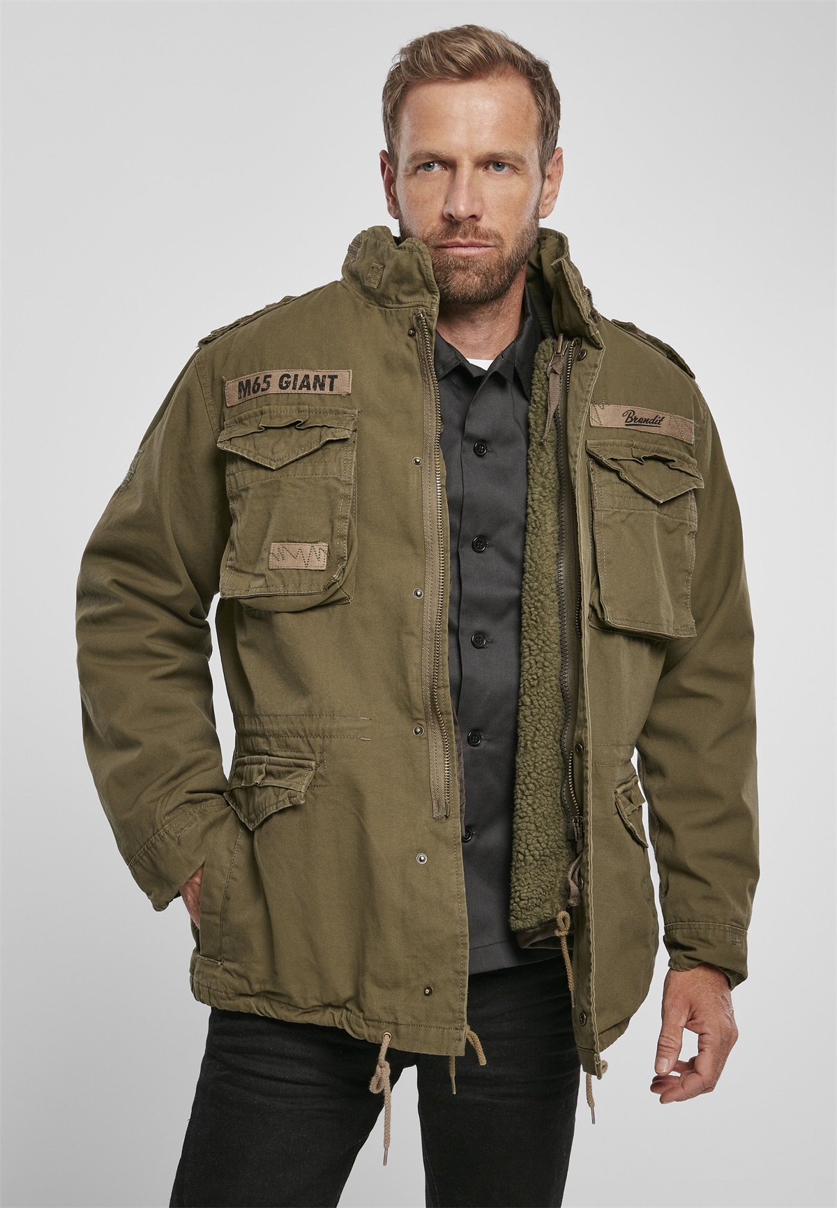 Brandit GIANT - Winterjacke - olive/oliv