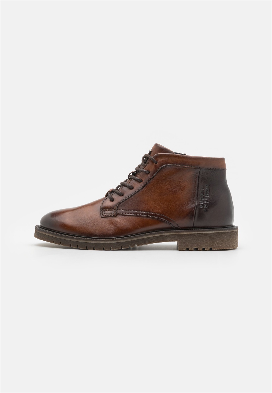 bugatti Schnürstiefelette - cognac/dark brown/cognac