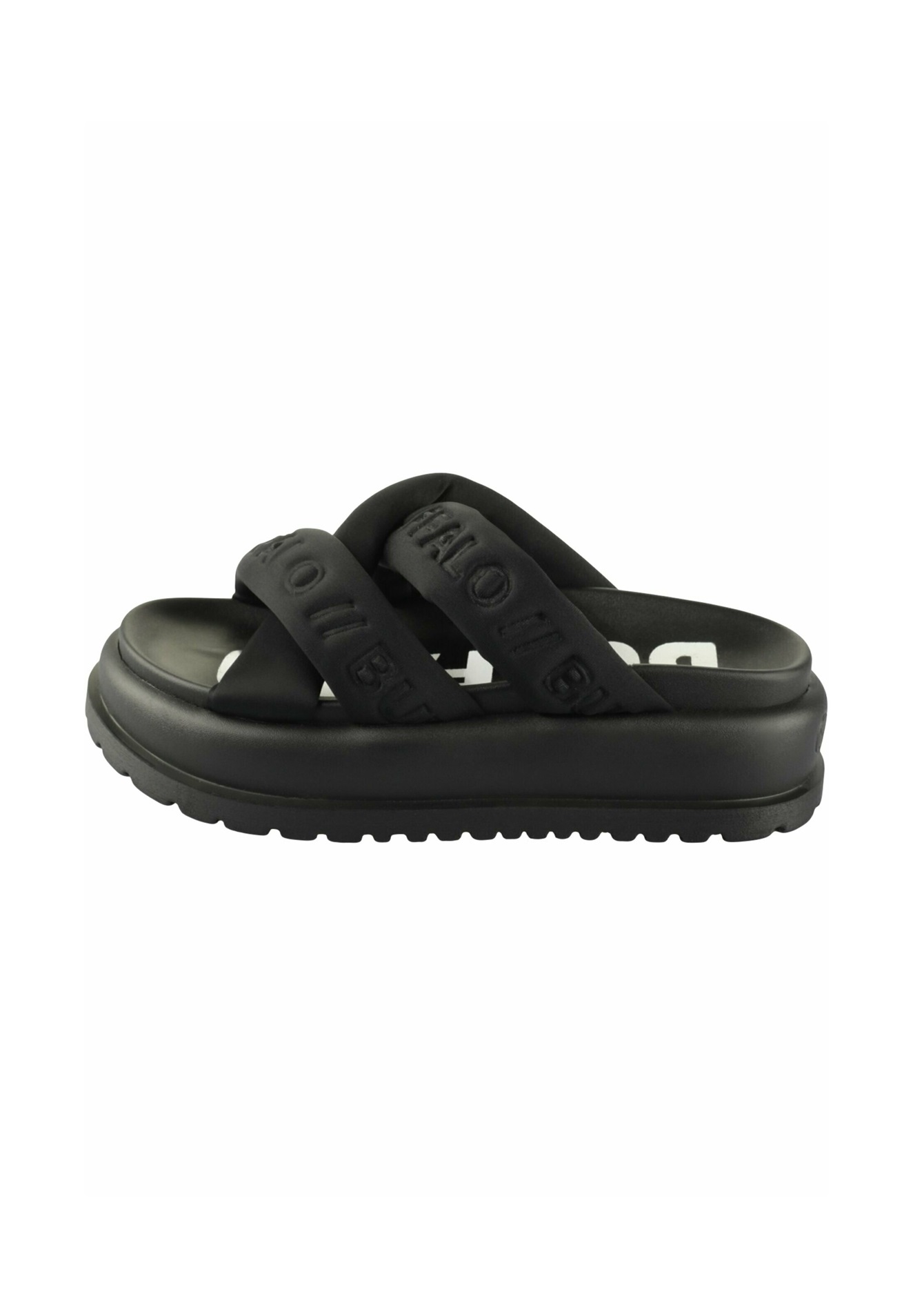 Buffalo PALMA CROSS - Pantolette hoch - black/schwarz