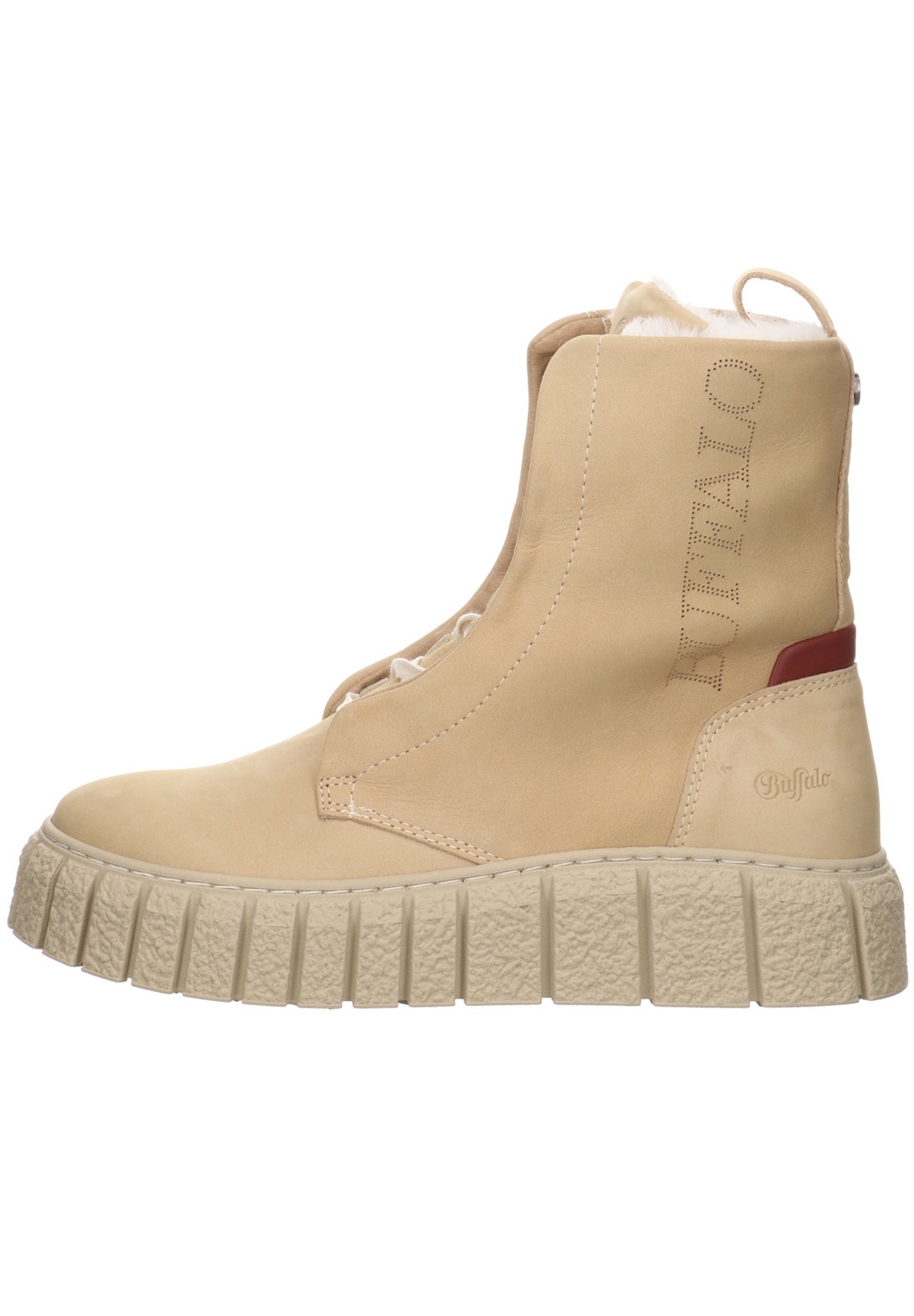 Buffalo RAMPA HI WARM - Plateaustiefelette - creme/beige