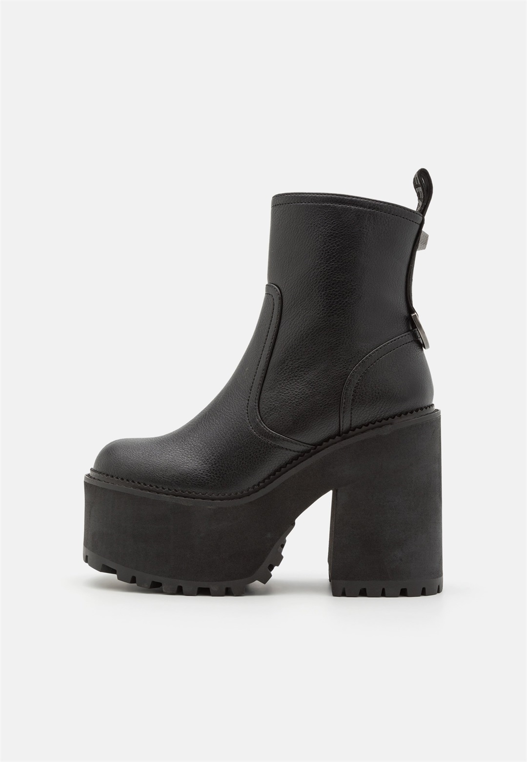 Buffalo KILLAH ZIP BOOT MID - Plateaustiefelette - black/schwarz