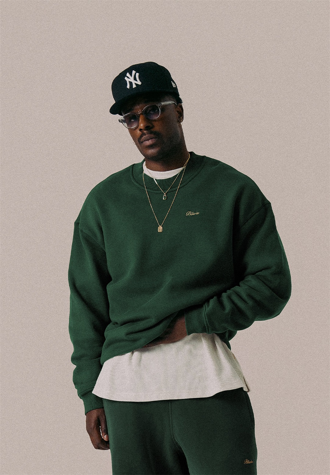 BLKVIS SCRIPT UNISEX - Sweatshirt - hunter green/dunkelgrün