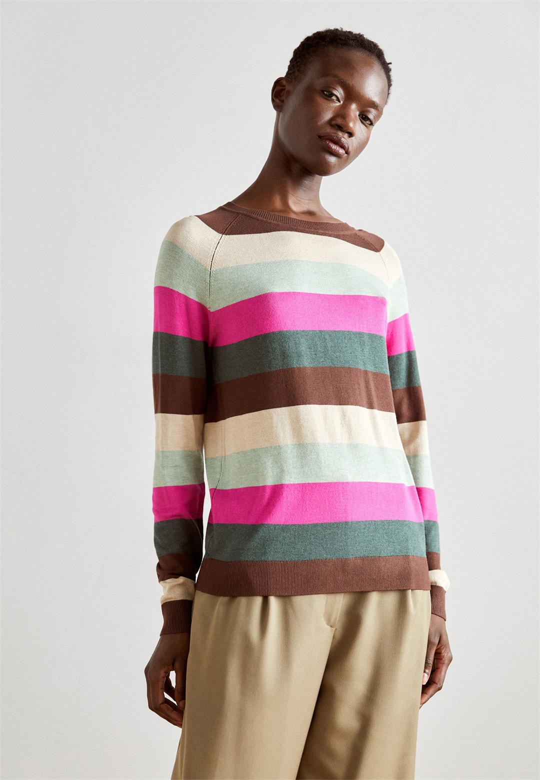b.young BYMmpimba - Strickpullover - cilantro mix/petrol b.young BYMmpimba - Strickpullover - cilantro mix/petrol