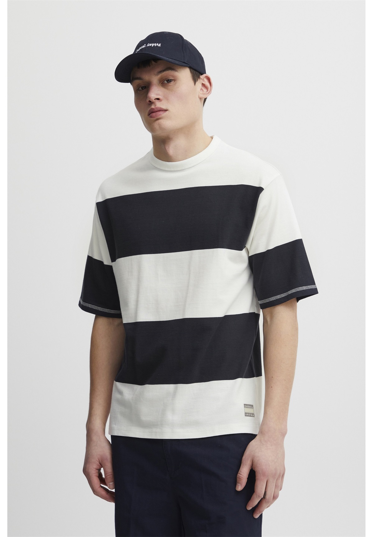 Casual Friday CFTUE - T-Shirt print - dark navy/blau