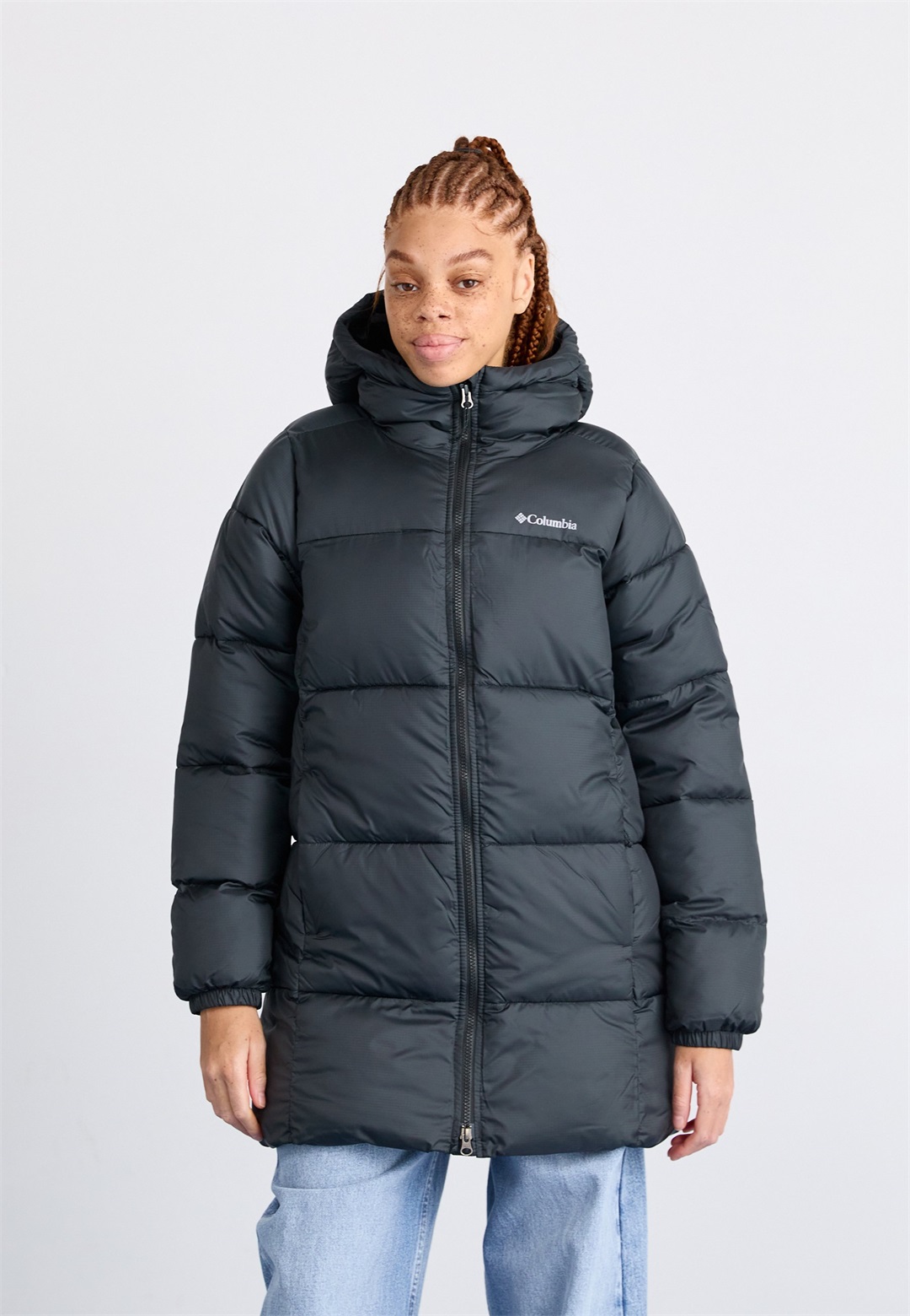 Columbia PUFFECT™ II MID HOODED - Wintermantel - black/schwarz