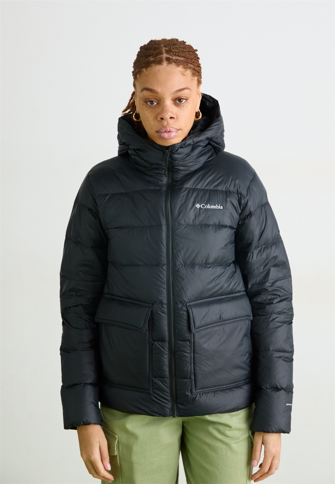 Columbia HARMONY FALLS HOODED JACKET - Daunenjacke - black/schwarz
