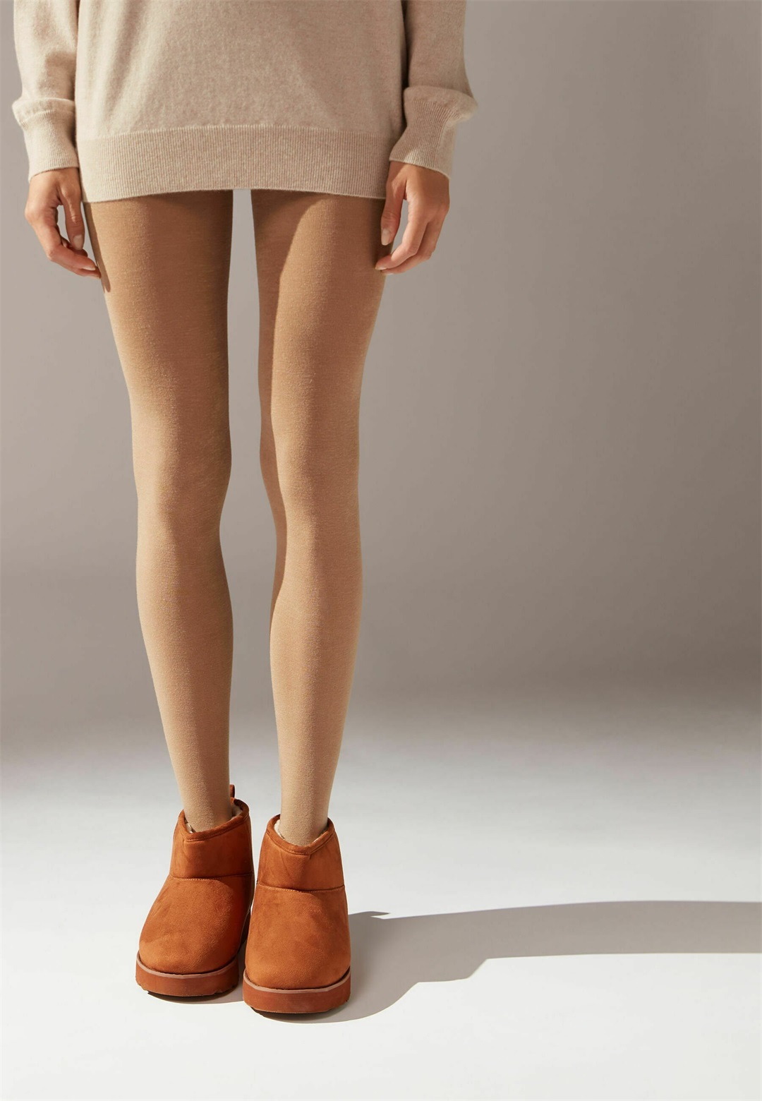 Calzedonia THERMO - Strumpfhose - hautfarben camel/kupfer