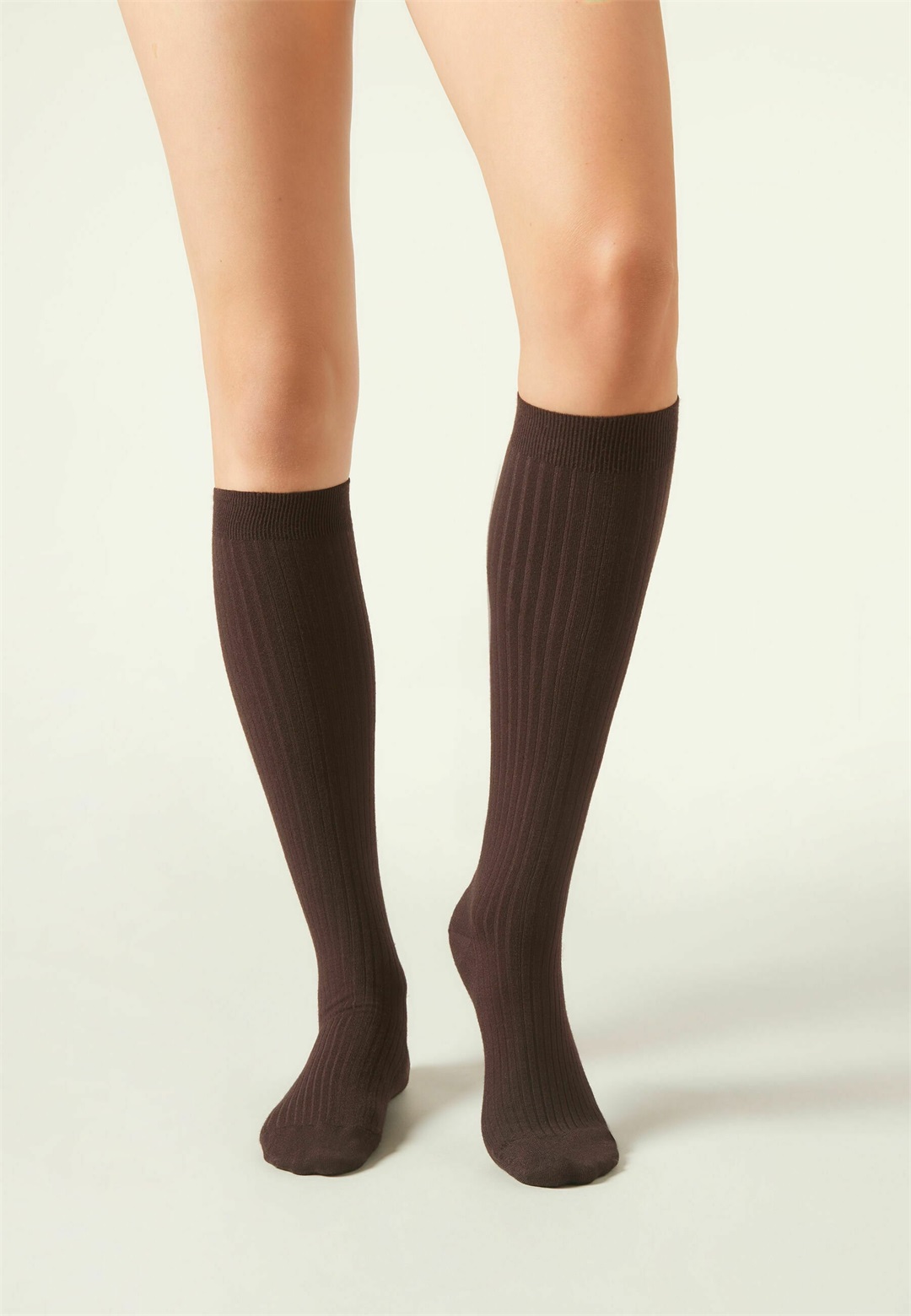 Calzedonia Kniestrümpfe - Brown/braun