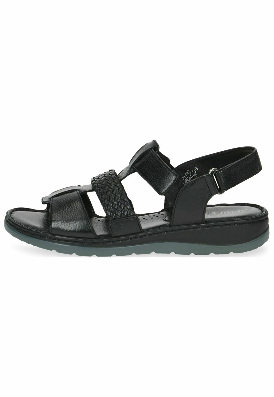 Caprice Keilsandalette - black nappa/schwarz