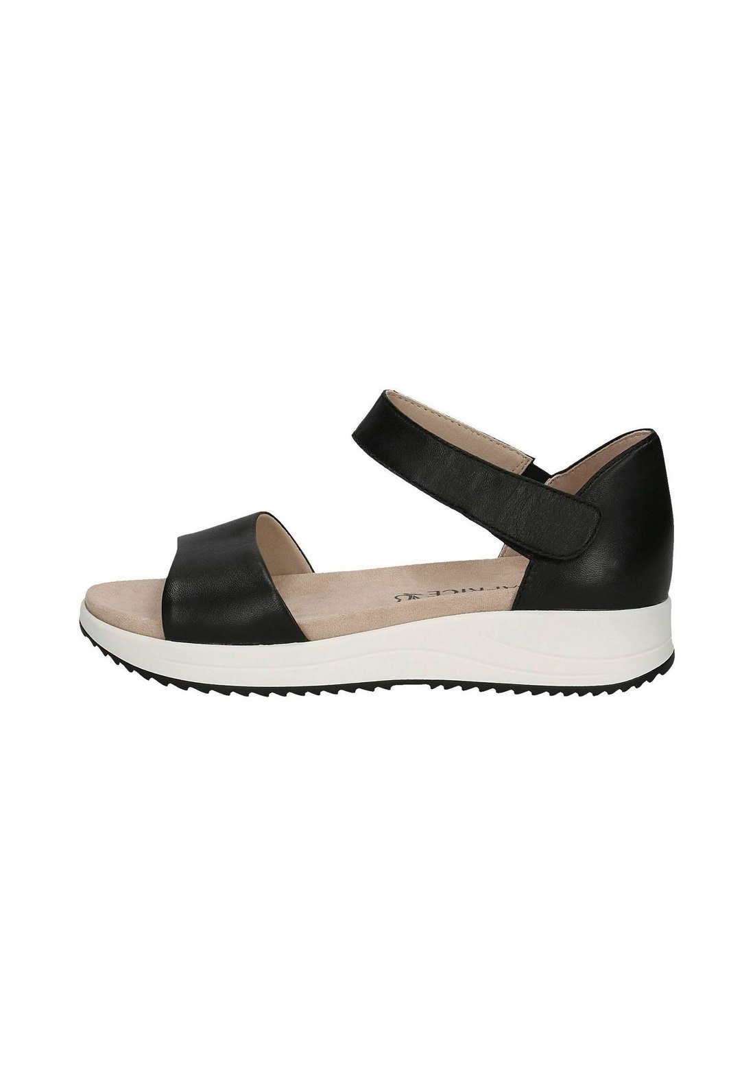 Caprice Keilsandalette - black nappa/schwarz