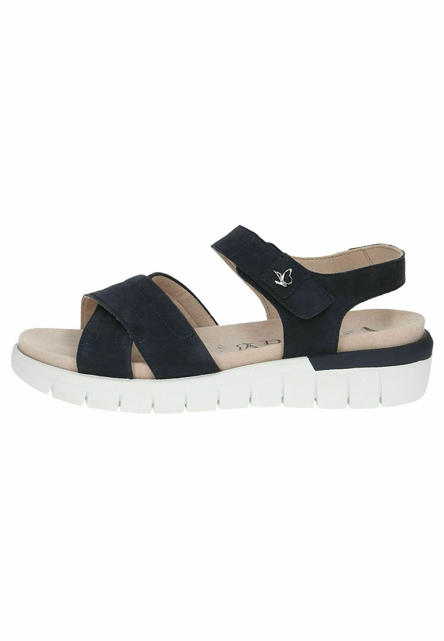 Caprice Keilsandalette - ocean suede/blau