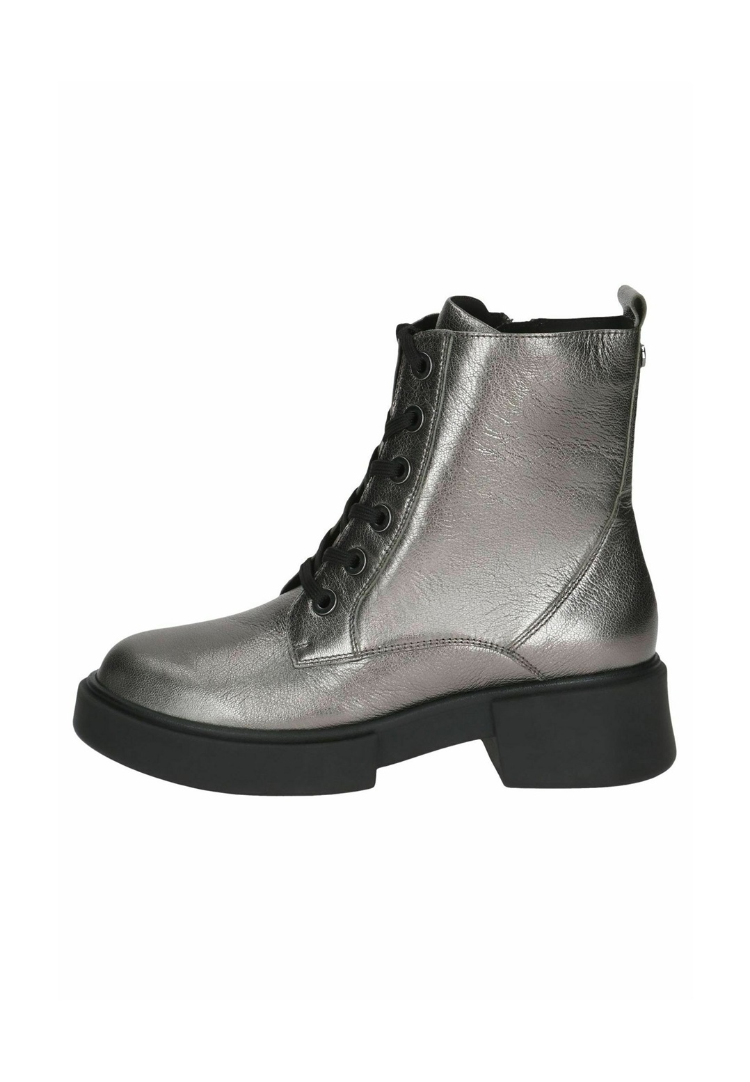 Caprice Schnürstiefelette - stone metallic/silberfarben
