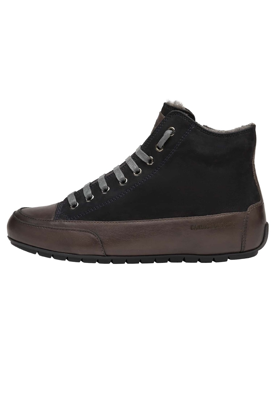 Candice Cooper PLUS FUR - Schnürstiefelette - schwarz/dunkelblau