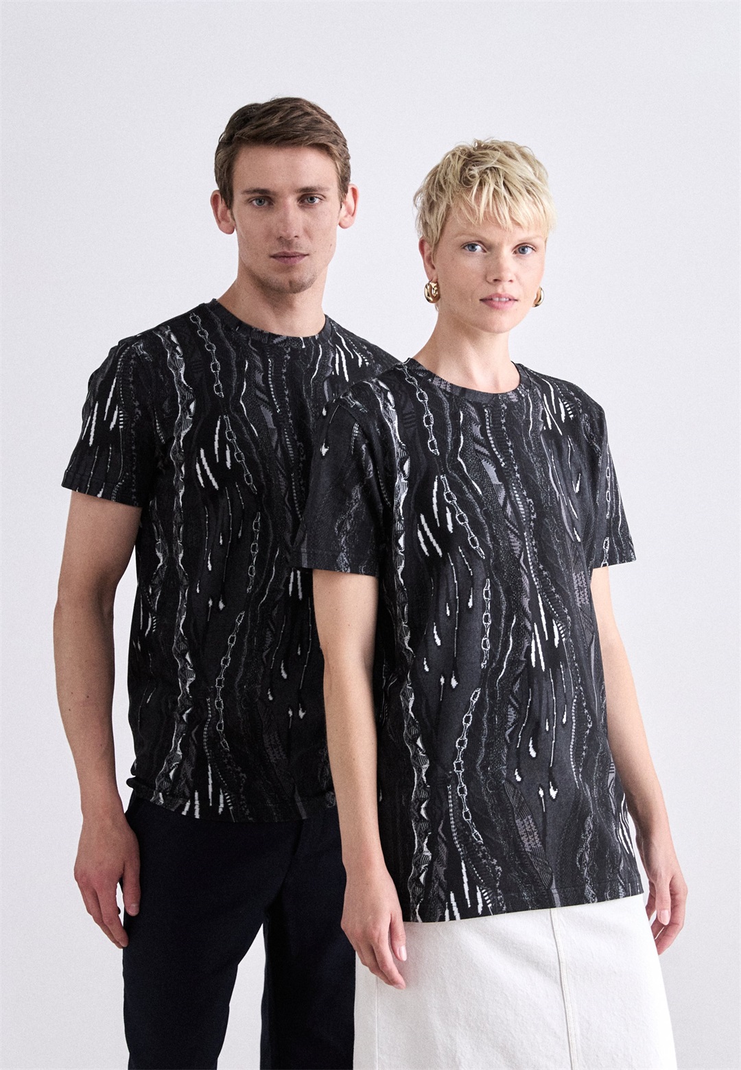 Carlo Colucci UNISEX - T-Shirt print - black/schwarz
