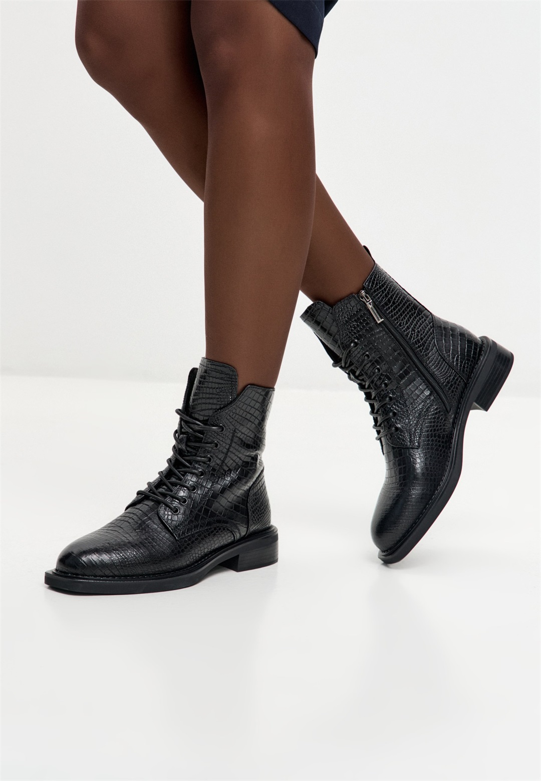 Cesare Gaspari Plateaustiefelette - black/schwarz