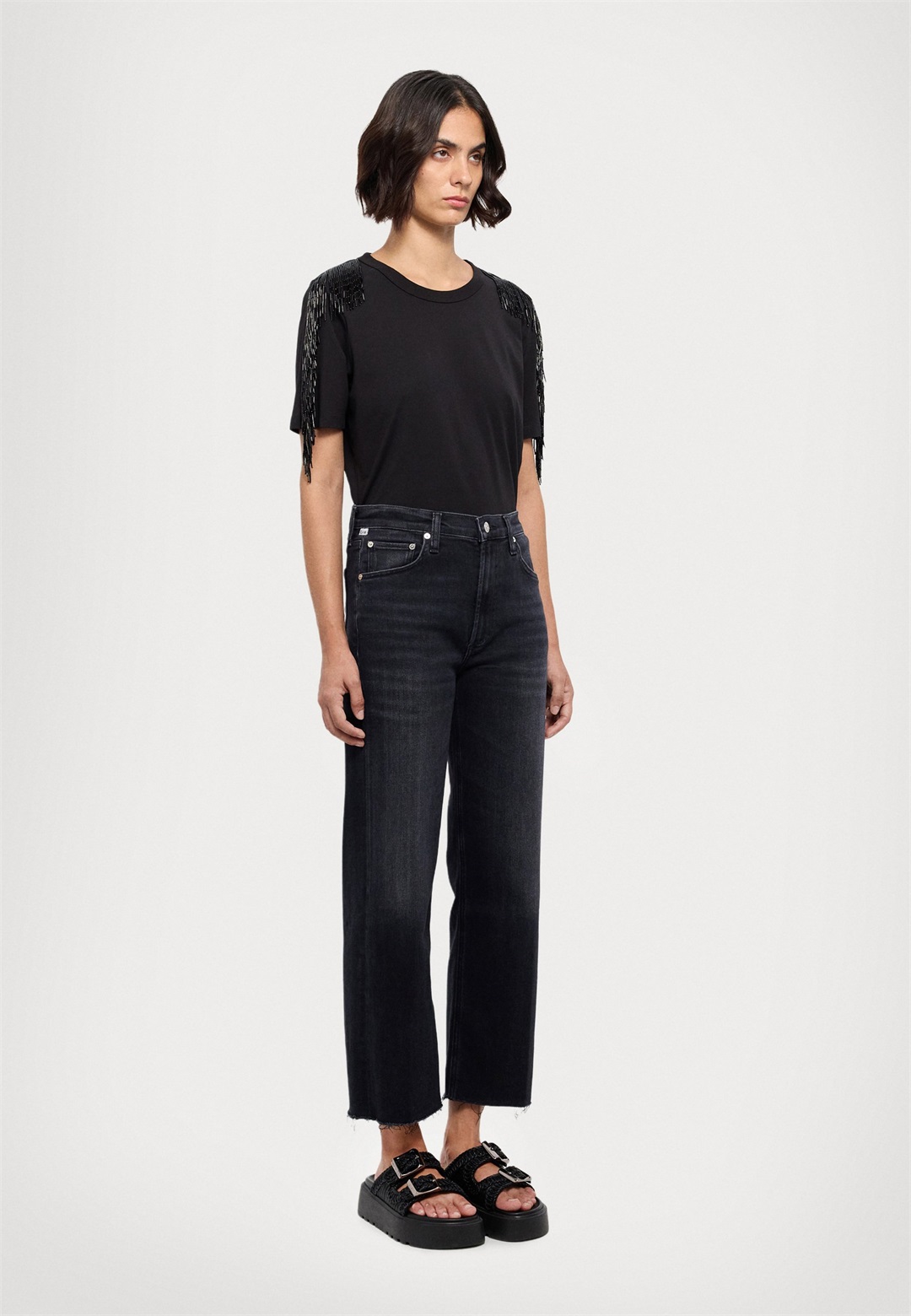 Citizens of Humanity PALMA STRAIGHT - Jeans Straight Leg - medallion/schwarz