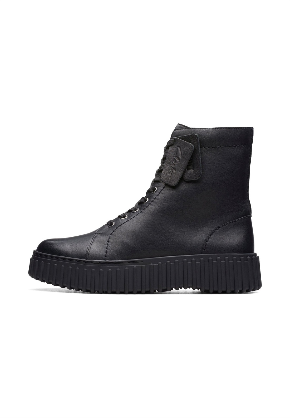Clarks TORHILL RISE - Schnürstiefelette - black leather/schwarz