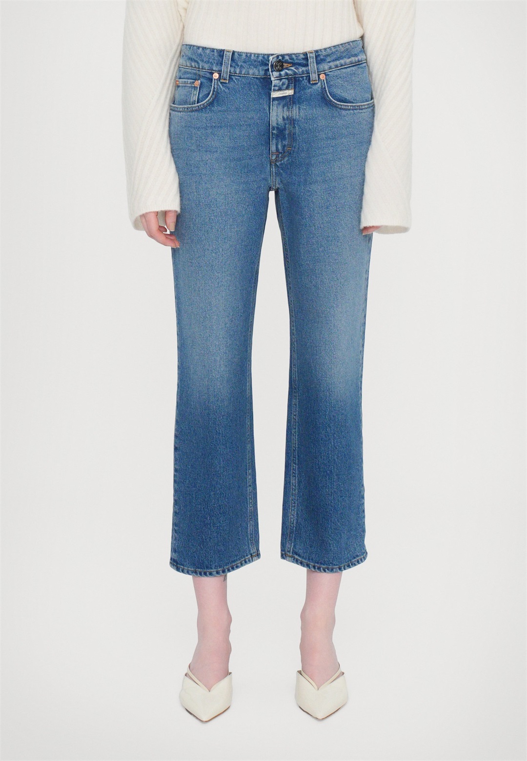 CLOSED MILO - Jeans Straight Leg - mid blue/blau