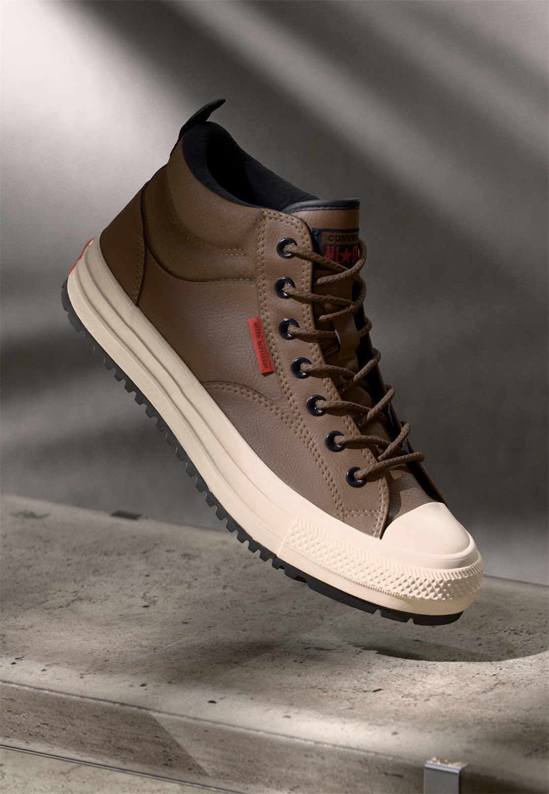 Converse CHUCK TAYLOR ALL STAR MALDEN STREET WATERPROOF UNISEX - Sneaker high - grounded/black/by the campfire/braun