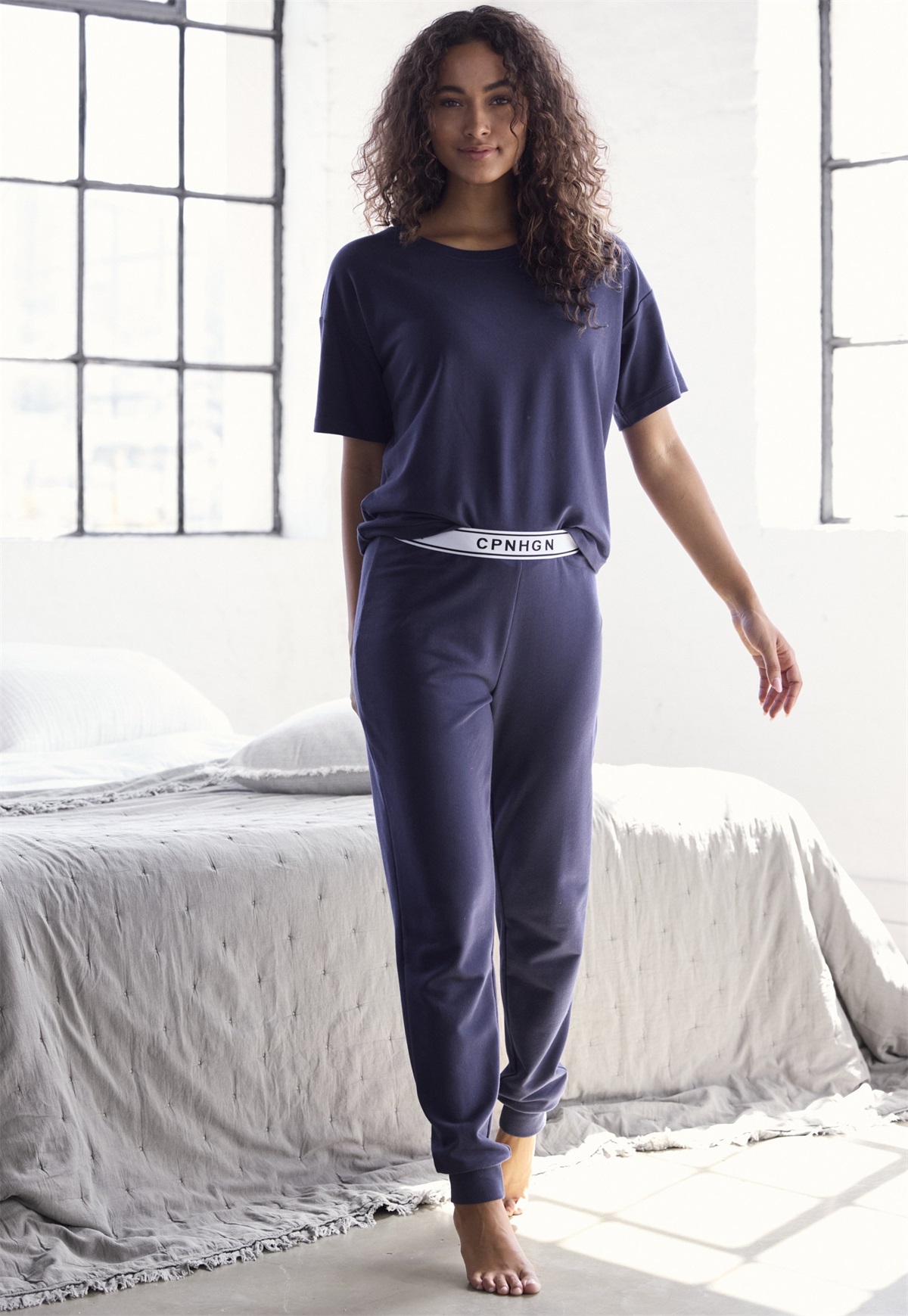 Copenhagen Studios Nachtwäsche Hose - dunkelblau