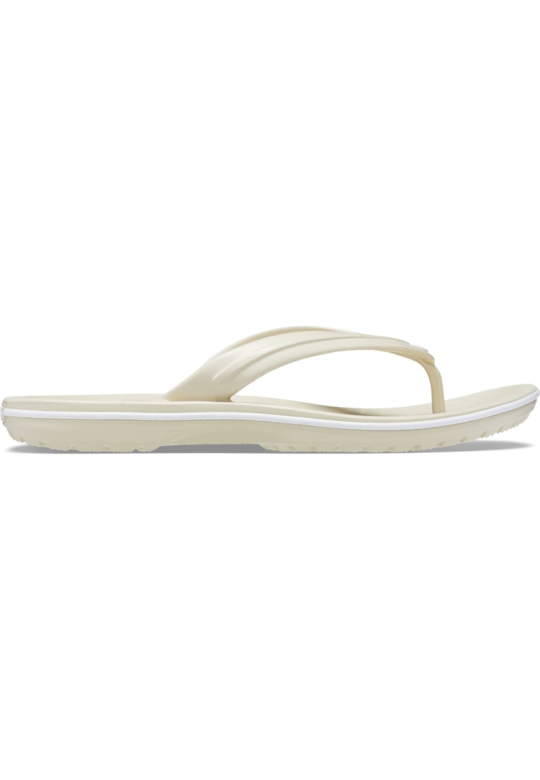 Crocs CROCBAND FLIP UNISEX - Bade-Zehentrenner - bone/taupe