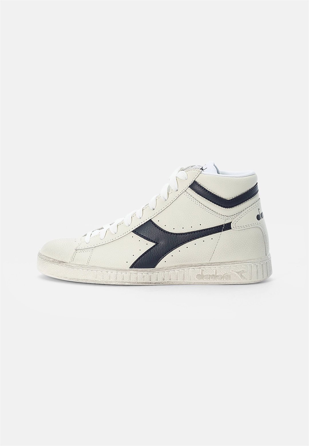Diadora GAME UNISEX - Sneaker high - white/blue caspian sea/weiß