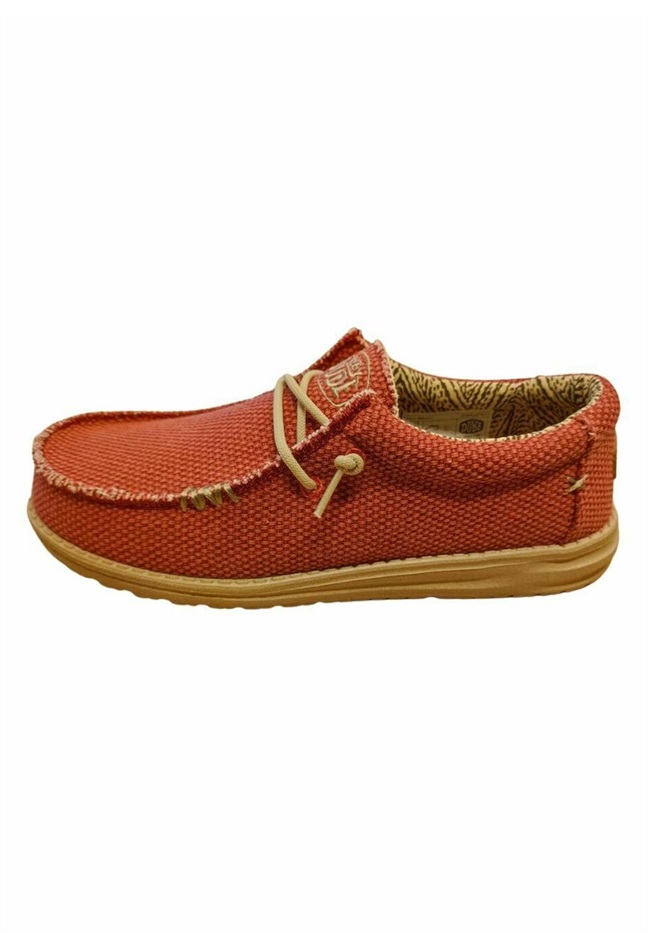 HEYDUDE WALLY POMPE - Sportlicher Schnürer - rojo/rot