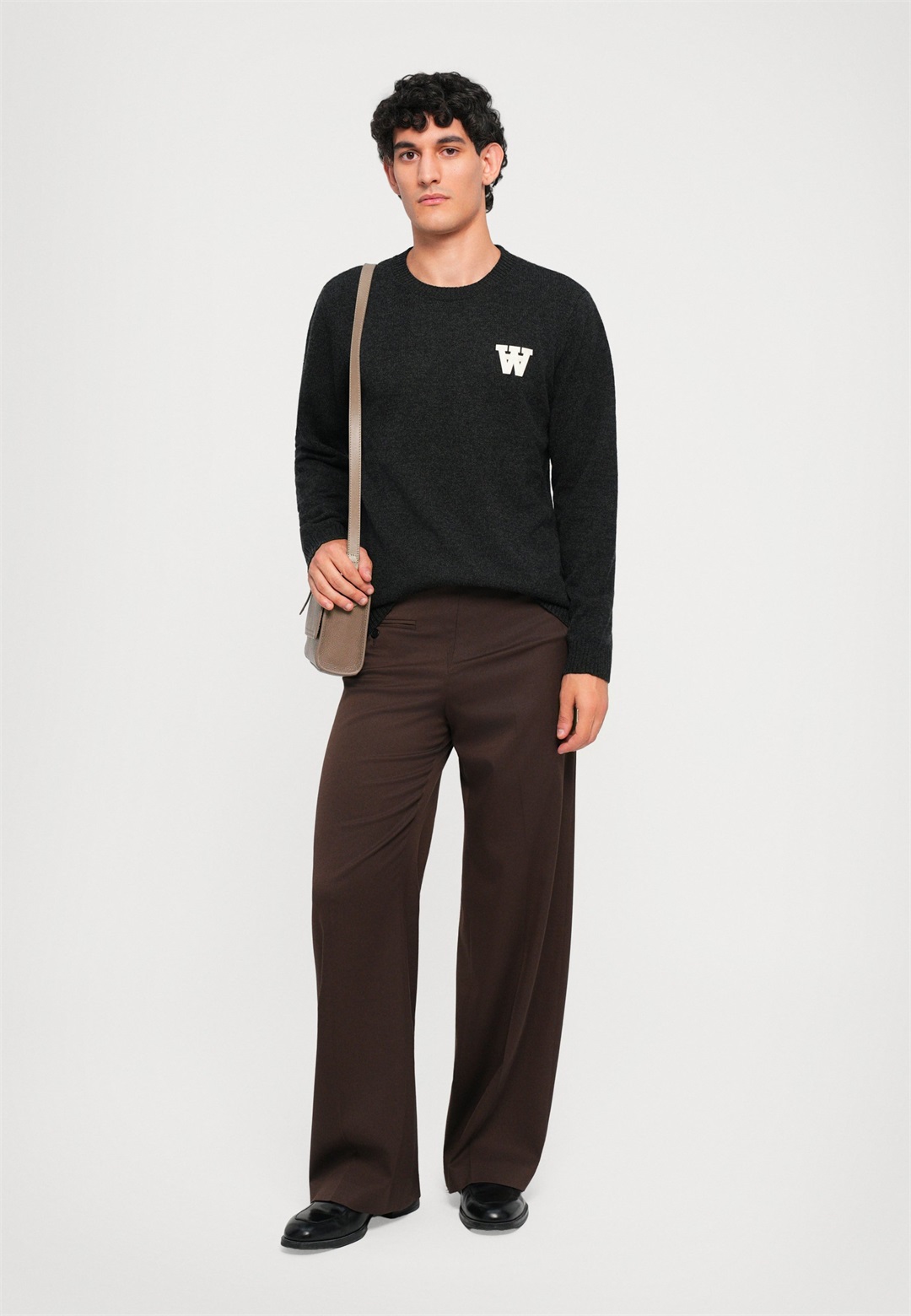 DOUBLE A BY W.W. WWTay L - Strickpullover - black beauty/schwarz