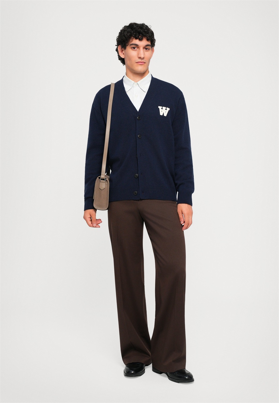 DOUBLE A BY W.W. TAY UNISEX - Strickjacke - dark blue/dunkelblau