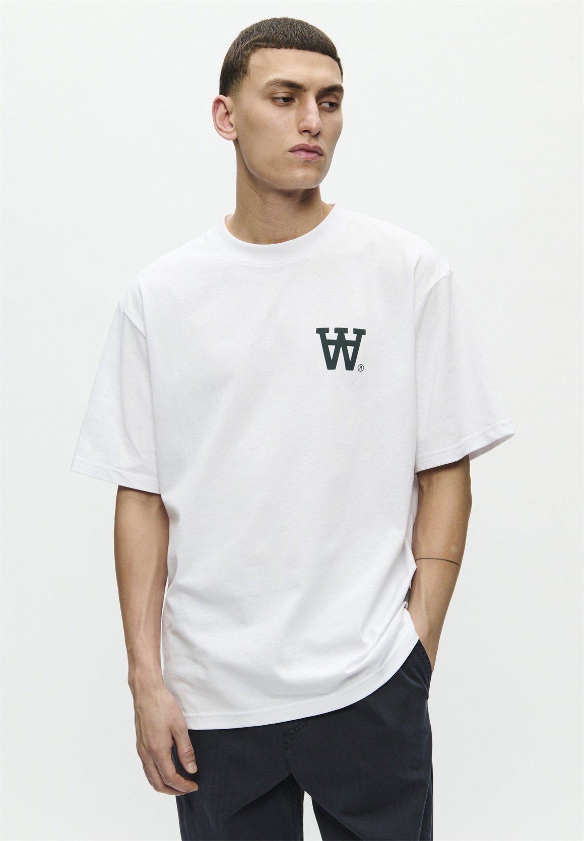DOUBLE A BY W.W. LIAM AACHEST - T-Shirt print - bright white/weiß