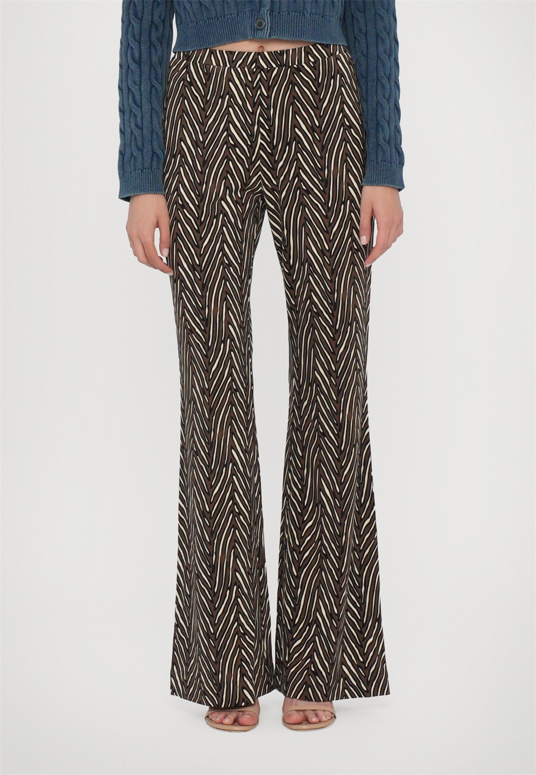 Diane von Furstenberg BROOKLYN PANTS - Stoffhose - brown/braun