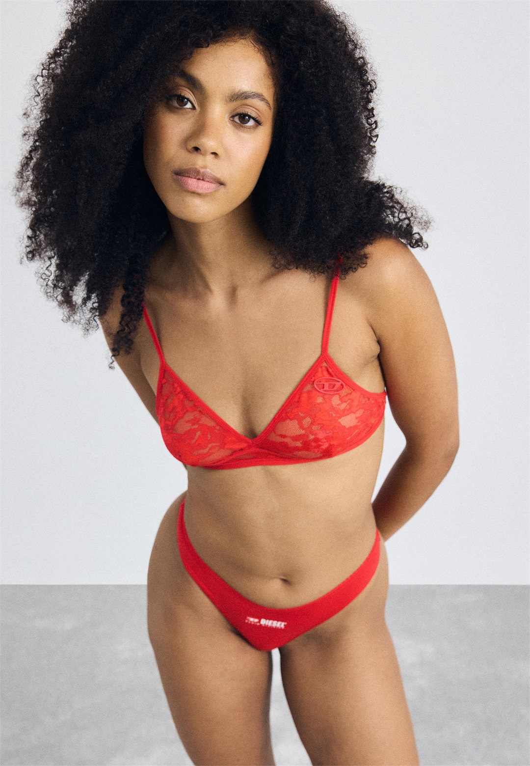 Diesel APRIL - Triangel BH - red/rot