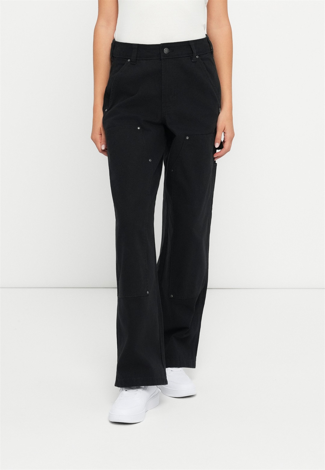 Dickies DOUBLE KNEE PANT - Stoffhose - black/schwarz