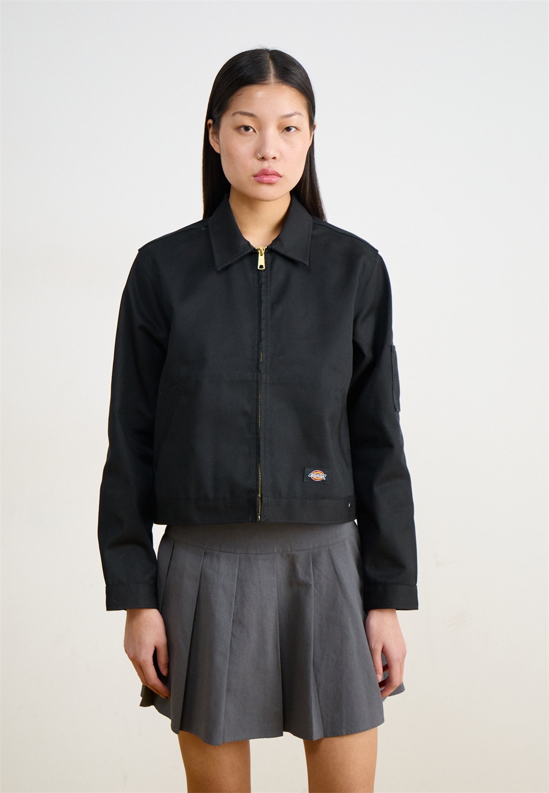 Dickies UNLINED CROPPED EISENHOWER JACKET - Leichte Jacke - black/schwarz