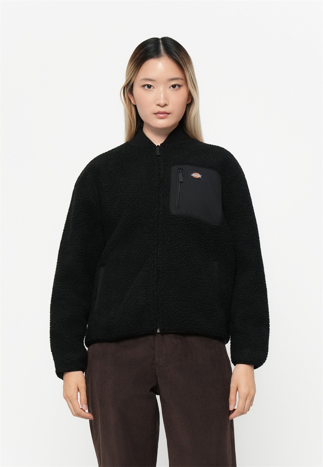 Dickies CENTRAL BOMBER - Fleecejacke - black/schwarz