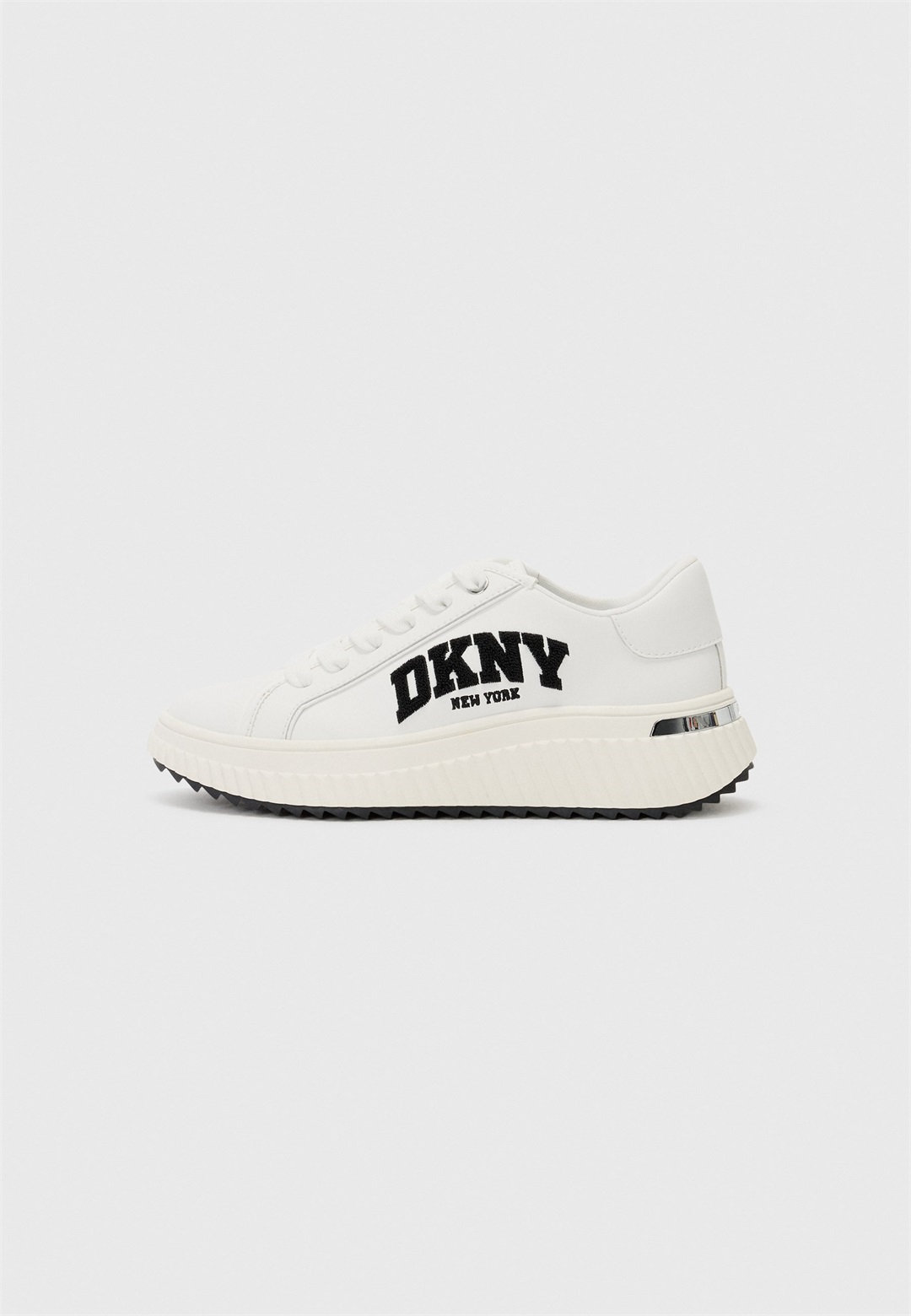 DKNY LEON VARSITY - Sneaker low - white/black/weiß