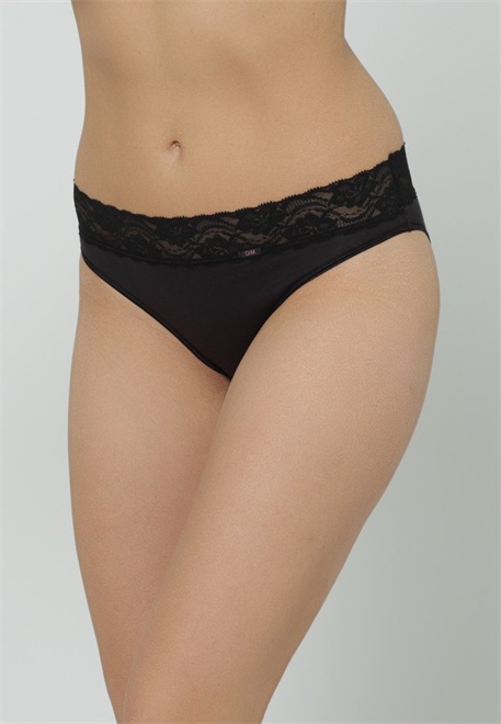 DIM PLUS DENTELLE 4 PACK - Slip - noir/schwarz