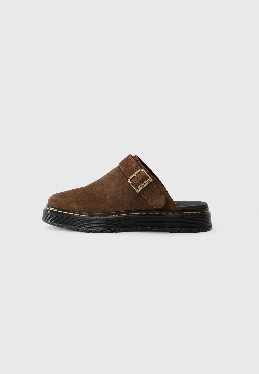 Dr. Martens BROOKLINE UNISEX - Pantolette flach - dark brown bronx/dunkelbraun