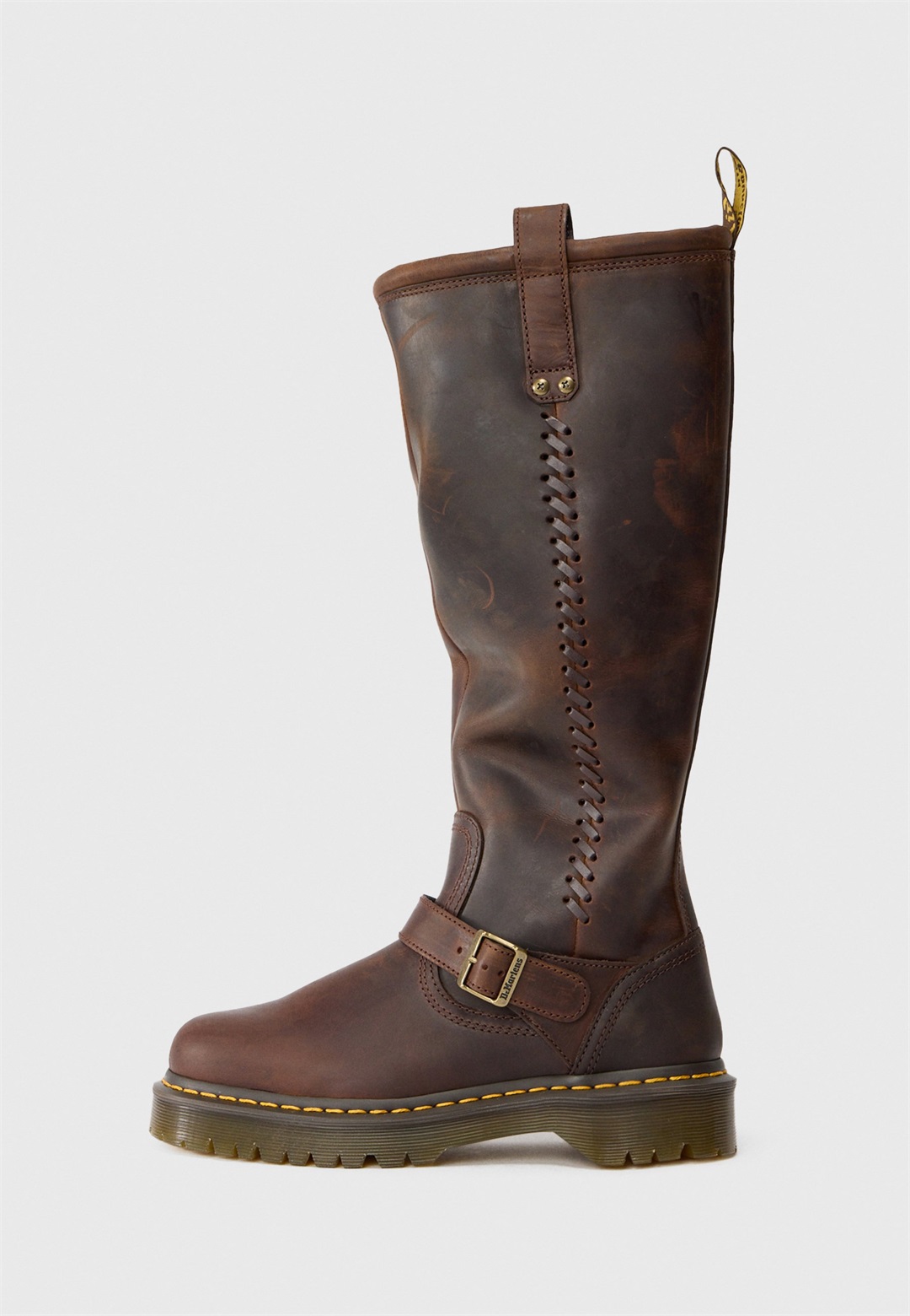 Dr. Martens ANISTONE HIGH UNISEX - Plateaustiefel - dark brown/dunkelbraun