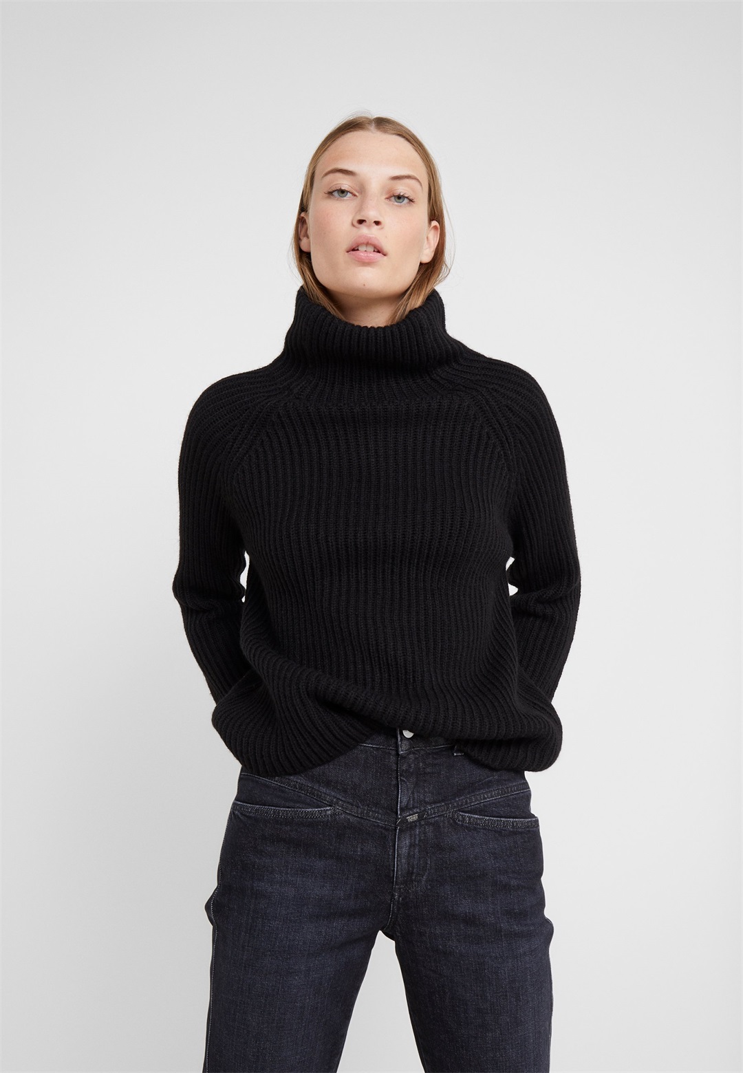 DRYKORN ARWEN - Strickpullover - black/schwarz