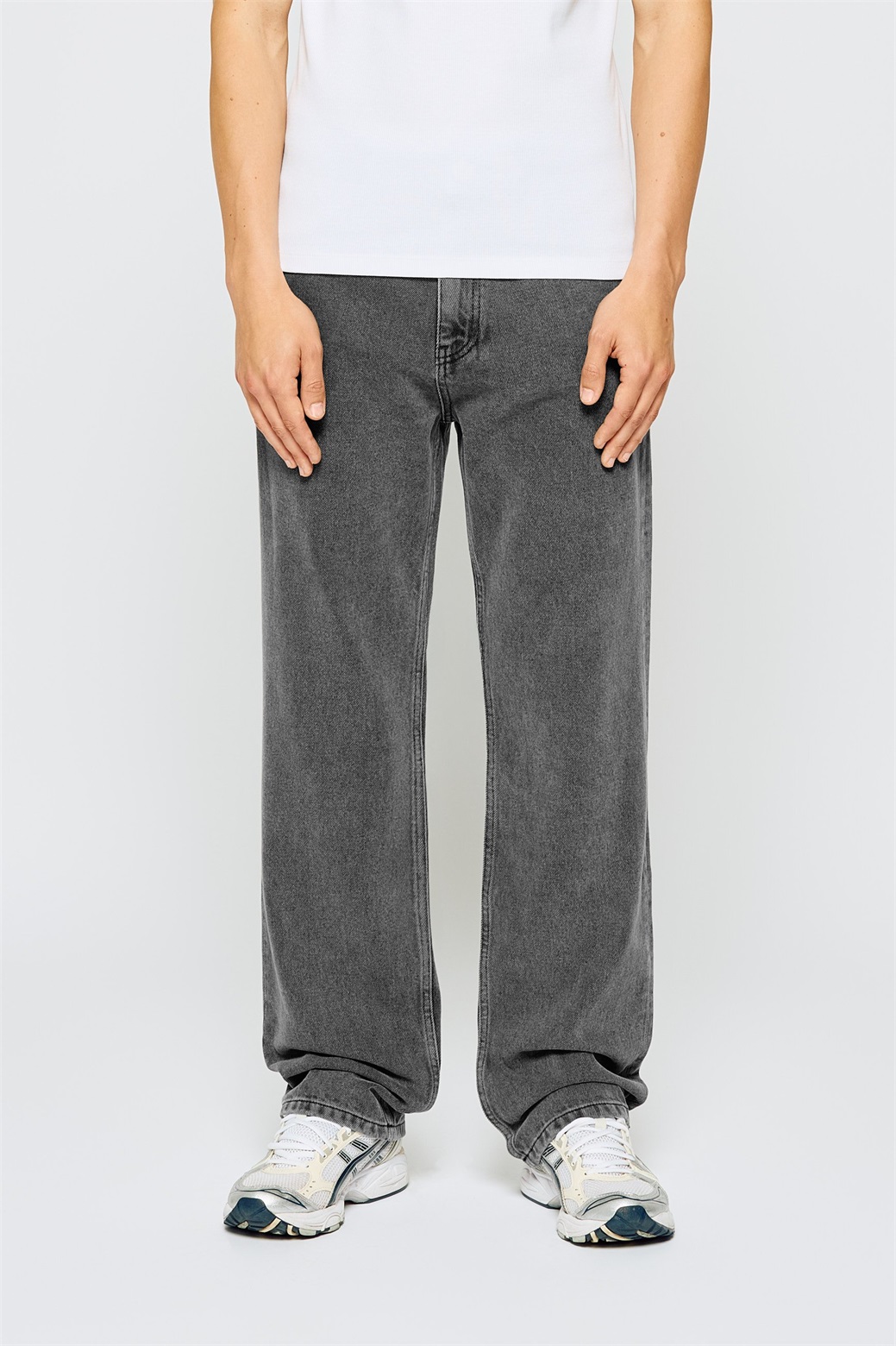 EIGHTYFIVE DISTRESSED UNISEX - Baggy Jeans - light grey/grey denim