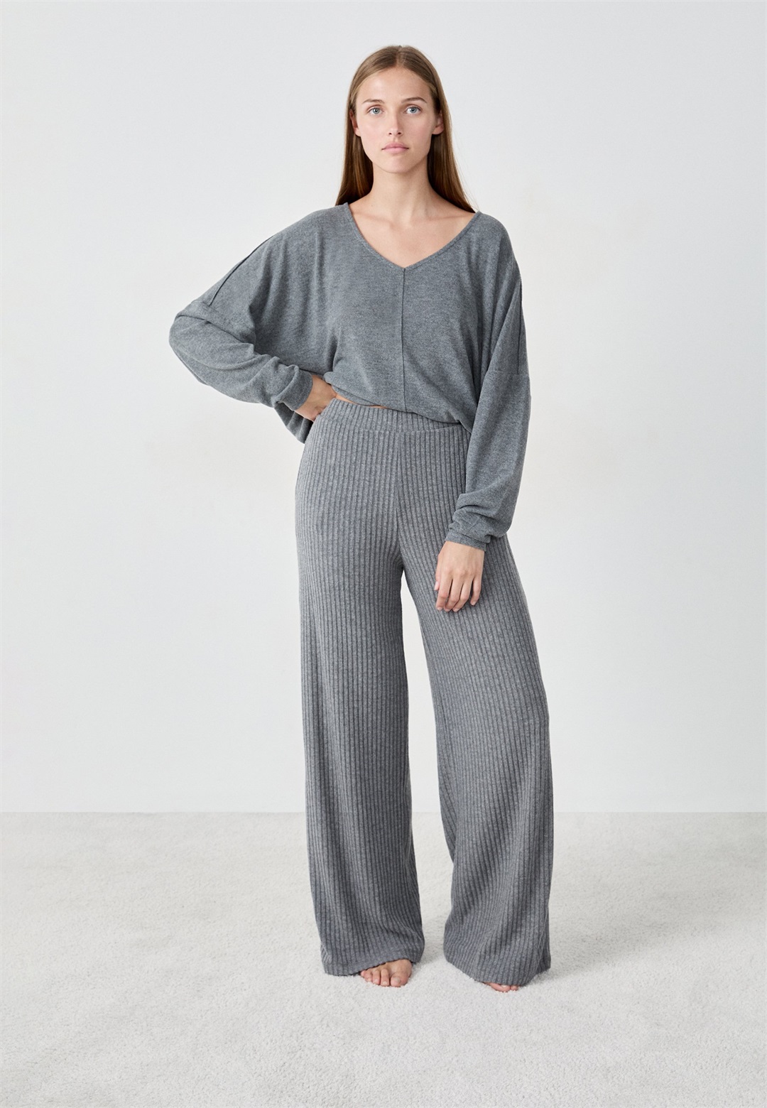 Etam GALINO - Nachtwäsche Hose - grey/grau