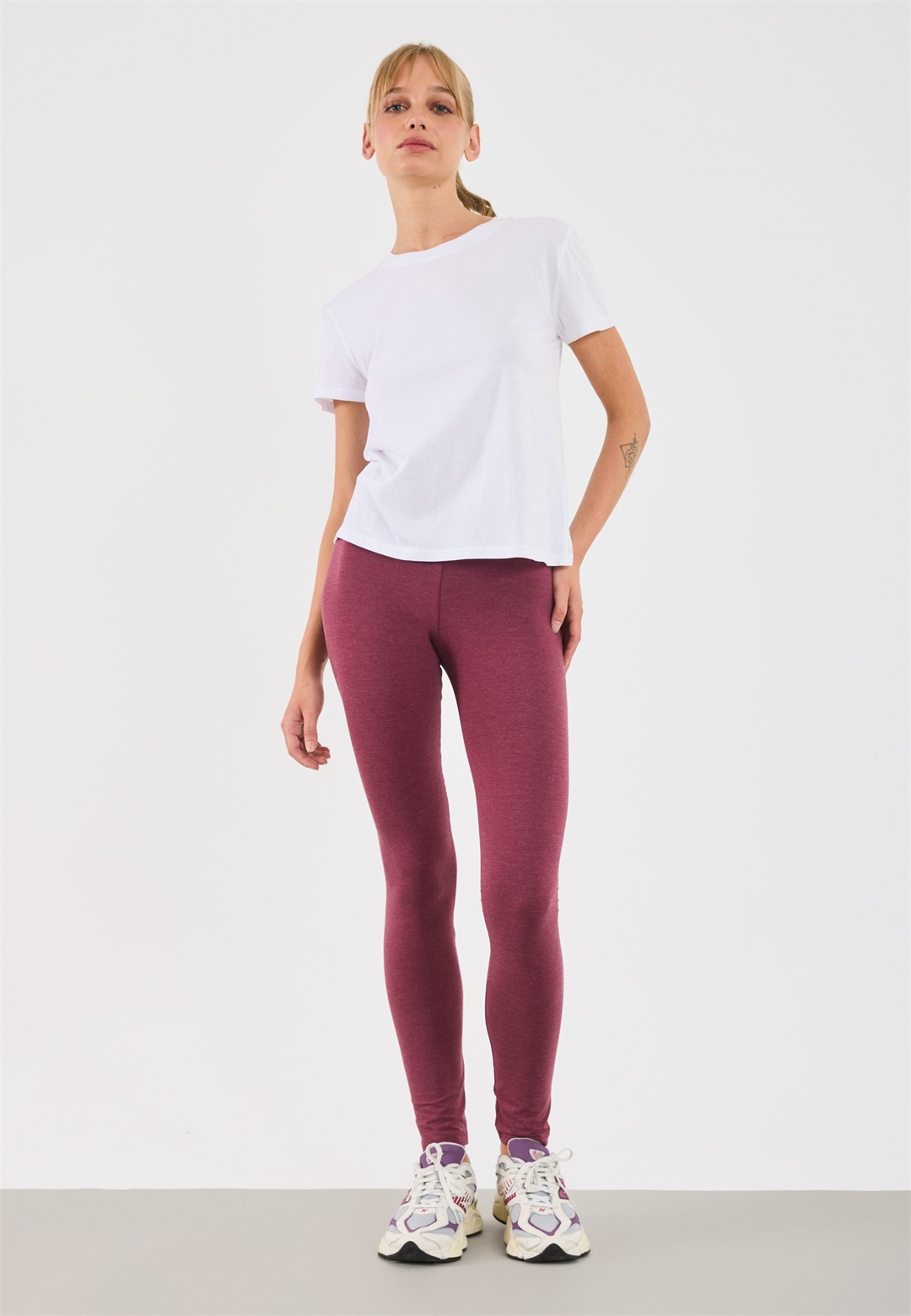 Even&Odd 3 PACK - Leggings - Hosen - bordeaux/dark grey/black/schwarz