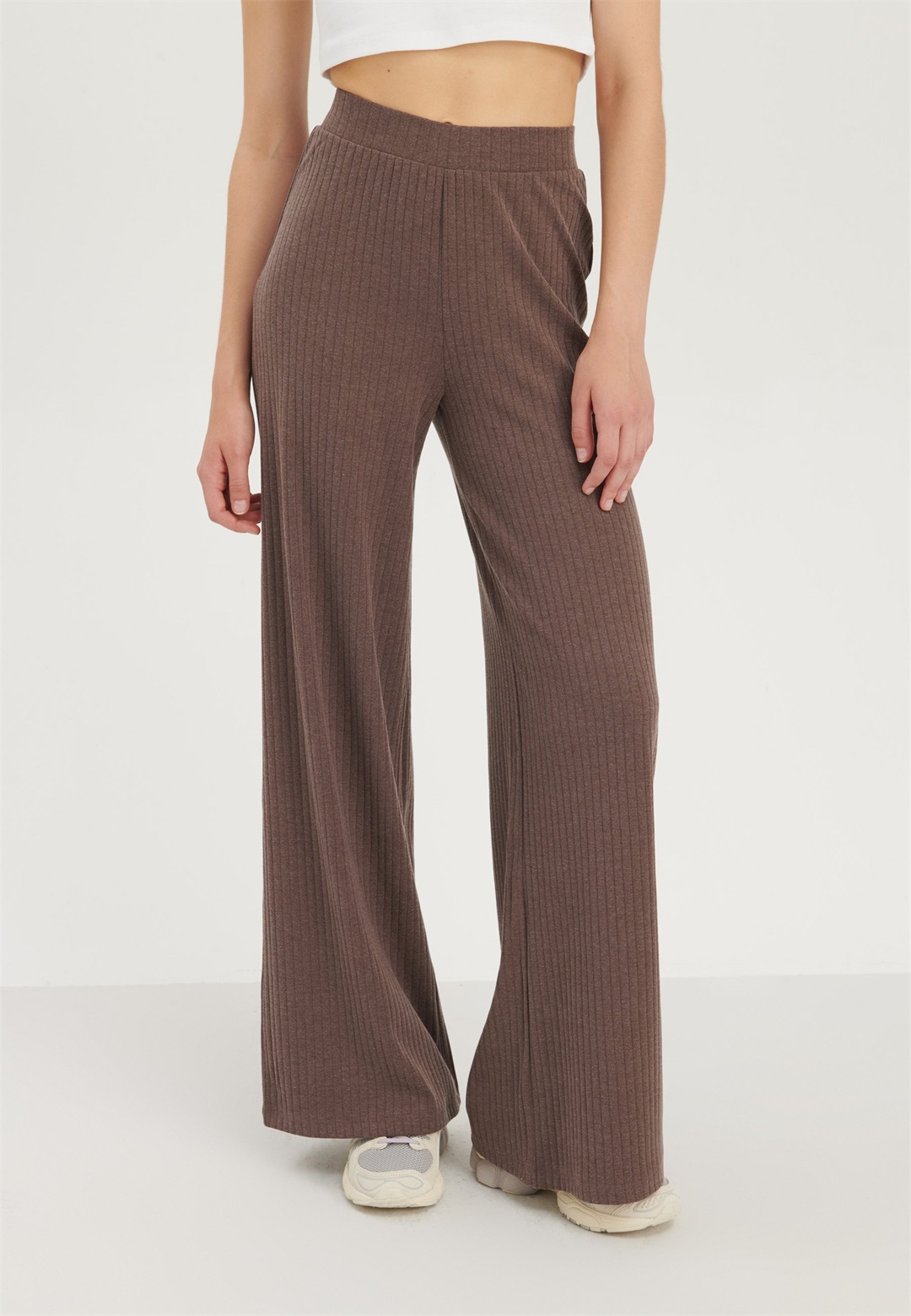 Even&Odd Jogginghose - mottled dark brown/dunkelbraun-meliert