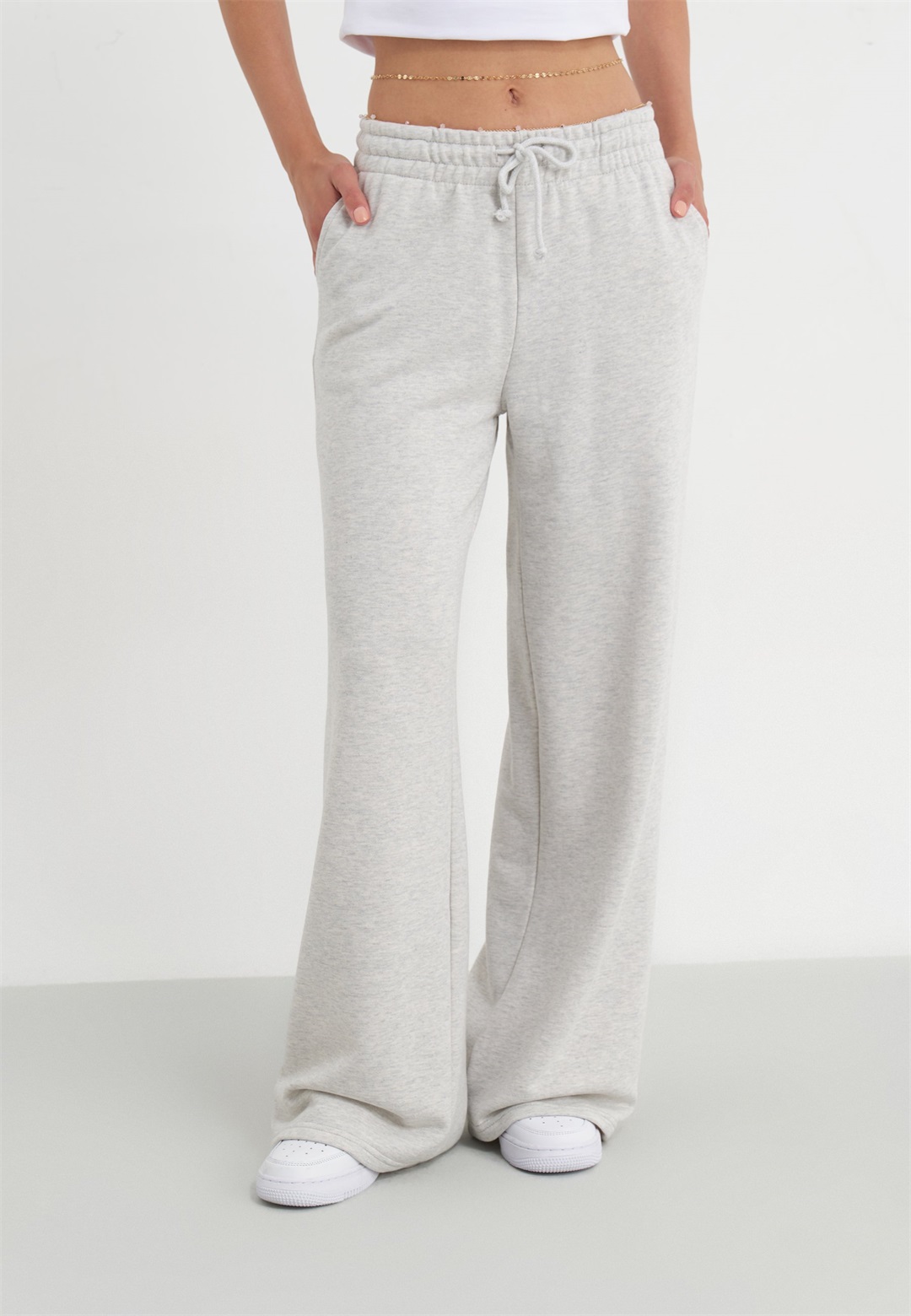 Even&Odd Jogginghose - mottled light grey/hellgrau-meliert