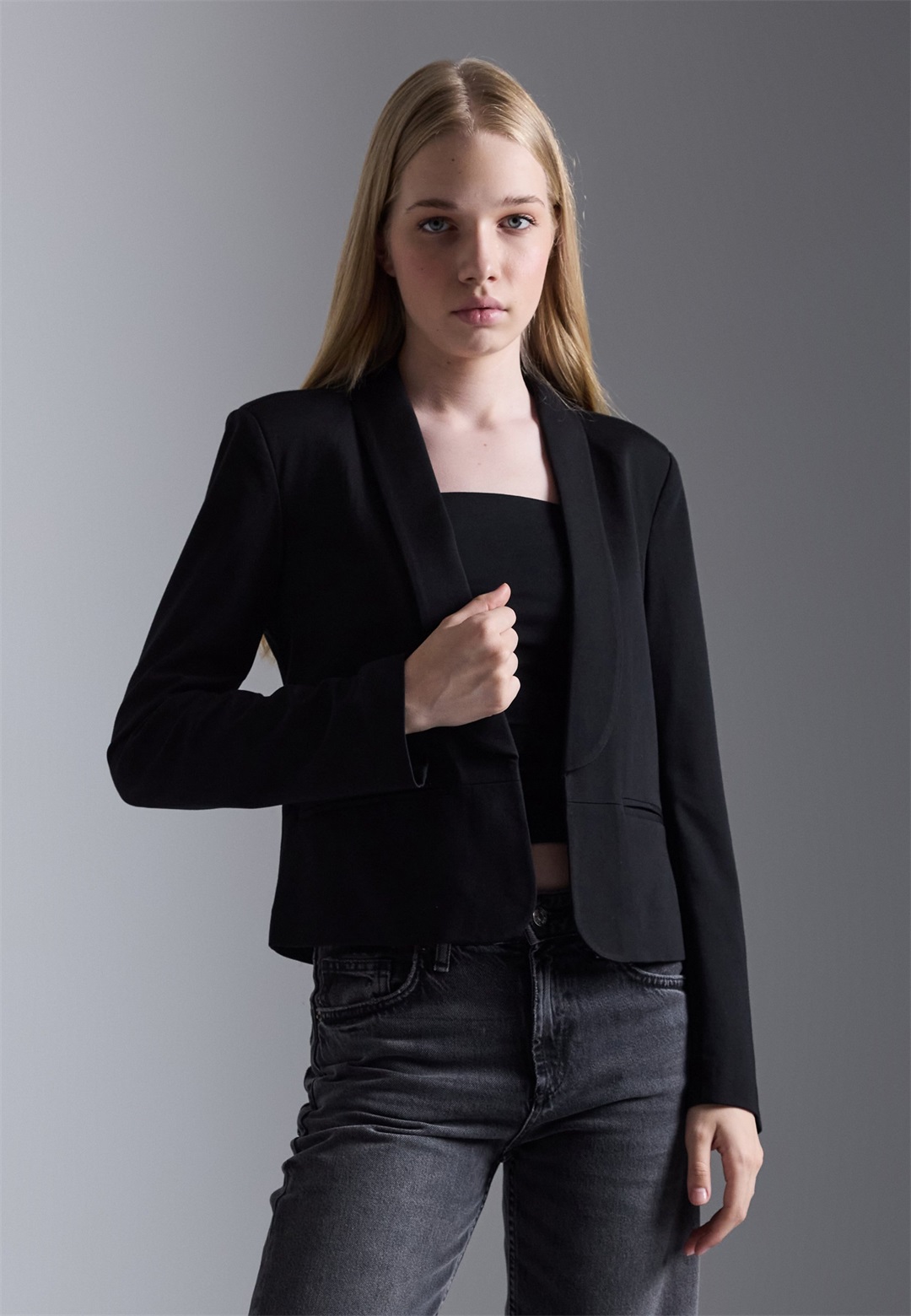 Even&Odd Blazer - black/schwarz